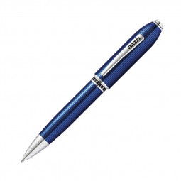 Шариковая ручка Cross Peerless Translucent Quartz Blue Engraved Lacquer \ AT0702-14