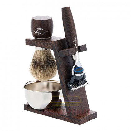 Бритвенный набор: станок, помазок, чаша, подставка IL CEPPO \ SET-S11562FT