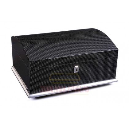Хьюмидор Gentili Dome Top на 60 сигар, Карбон \ SV60-Carbon Dome Top