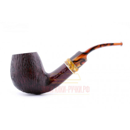 Трубка Mastro de Paja Pettinata Classica с цветным кольцом \ M451-8
